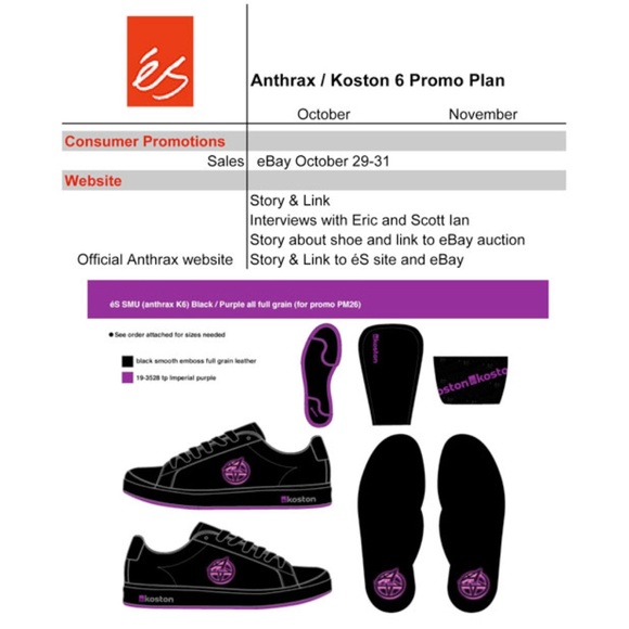 2004 eS K6 x Anthrax Prototype Shoe - Pair #5 - Picture 8 of 8